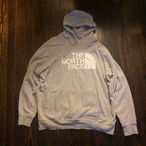 The North Face grey hoodie. Size XL.